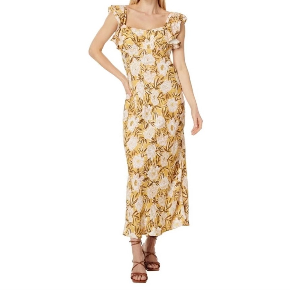 Madewell Yellow Floral Maxi Dress